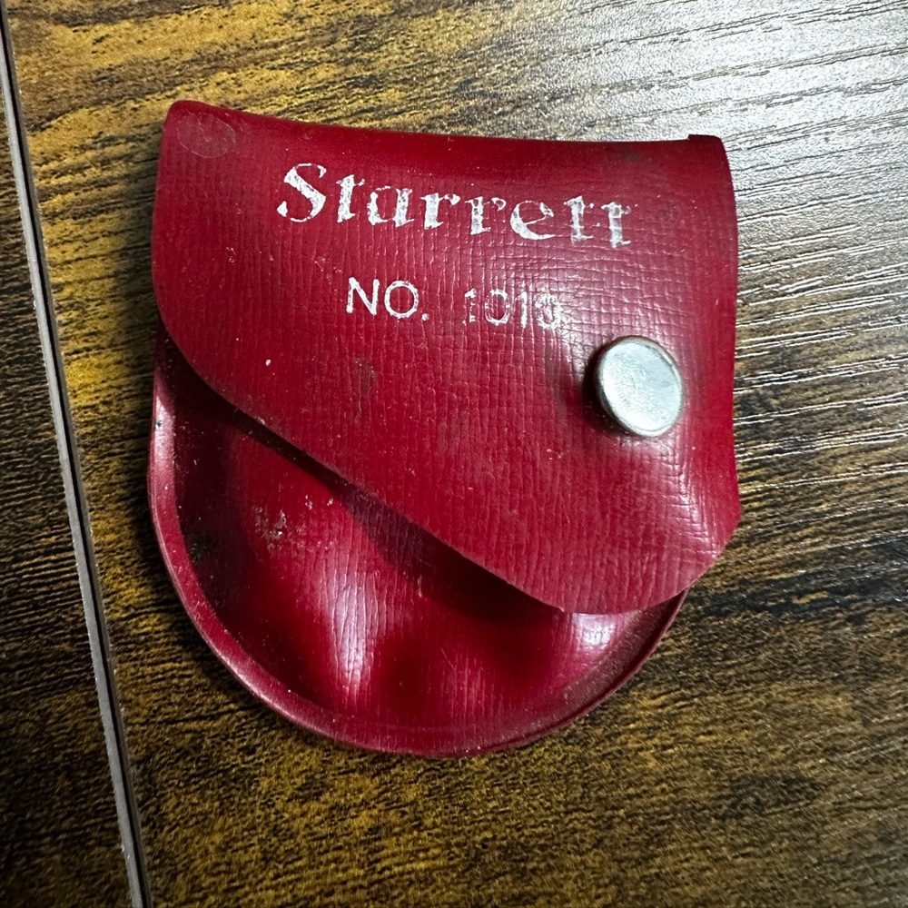 Vntg Starrett 1010-E Dial Indicator Pocket Dial Gage Micrometer in Original Case